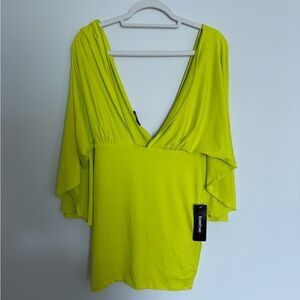 Bebe Women's deep v dress